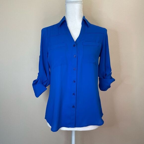 Express| XSmall | career wear| pockets| Button down - Picture 12 of 13